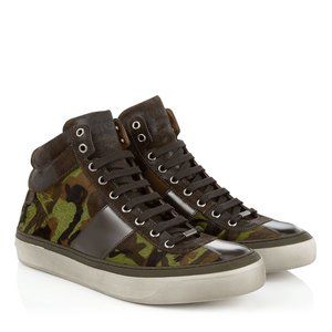 Jimmy Choo High Top Camouflage Printed Pony